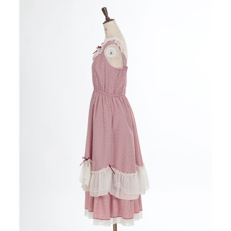 ローズリボンチェックワンピース[品番：IGAW0004997]｜axes femme
