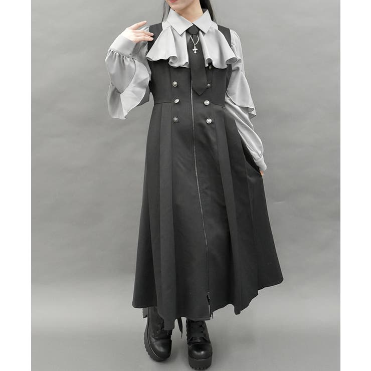 ベストデザインロングワンピース[品番：IGAW0005807]｜axes