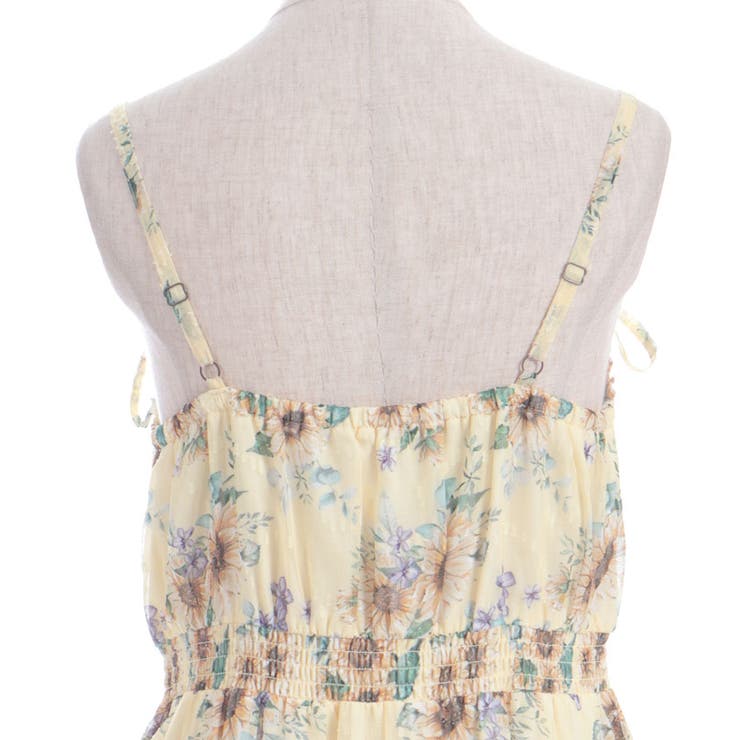 axes femme♡ひまわり柄キャミワンピース ひまわり柄キャミワンピース | axes femme | axes femme online shop