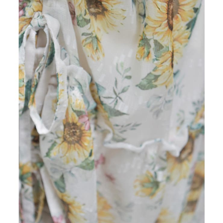ひまわり柄キャミワンピース[品番：IGAW0006508]｜axes femme