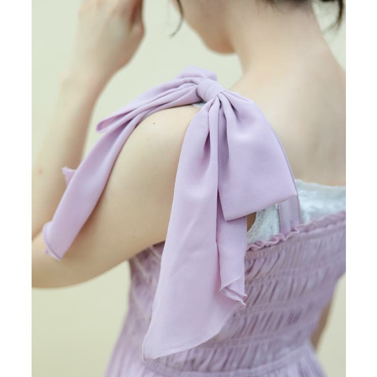 バックフリルロングワンピース | axes femme | 詳細画像10 