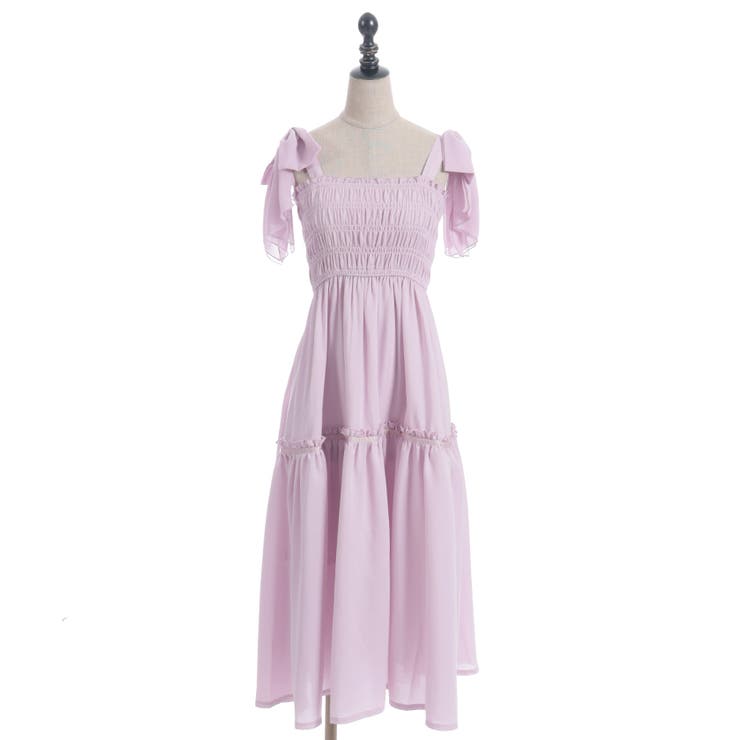 バックフリルロングワンピース | axes femme | 詳細画像19 