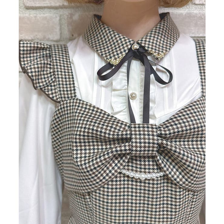 リボンデザインロングジャンスカ | axes femme | 詳細画像4 