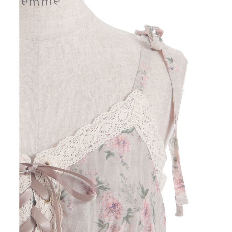 花柄ティアードキャミワンピース | axes femme | 詳細画像15 