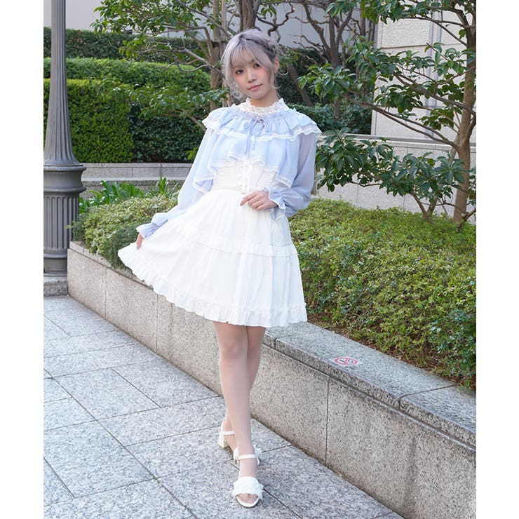 コットンレースキャミOP[品番：IGAW0007722]｜axes femme