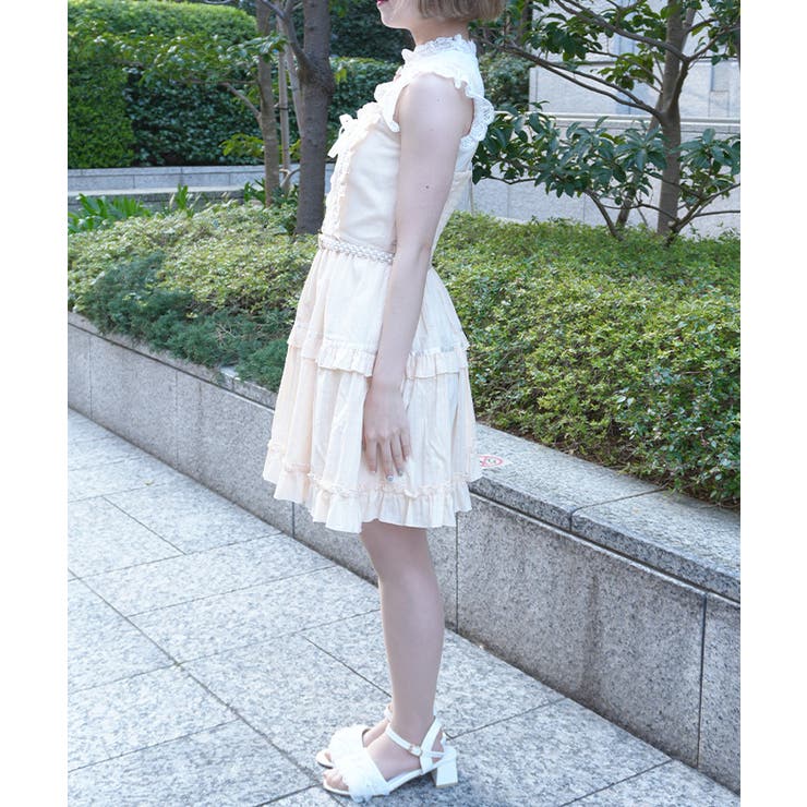 コットンレースキャミOP[品番：IGAW0007722]｜axes femme