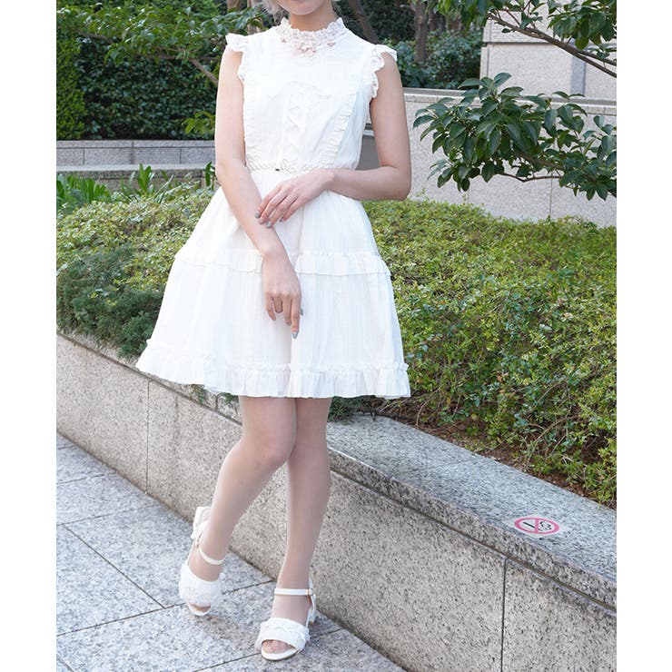 コットンレースキャミOP[品番：IGAW0007722]｜axes femme