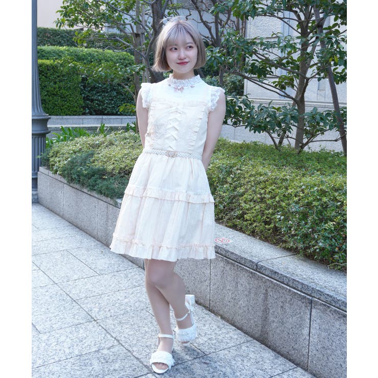 コットンレースキャミOP[品番：IGAW0007722]｜axes femme