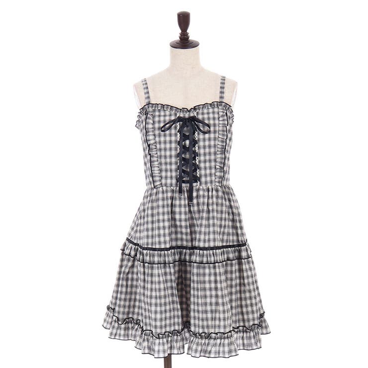 グレー | コットンレースキャミワンピース | axes femme