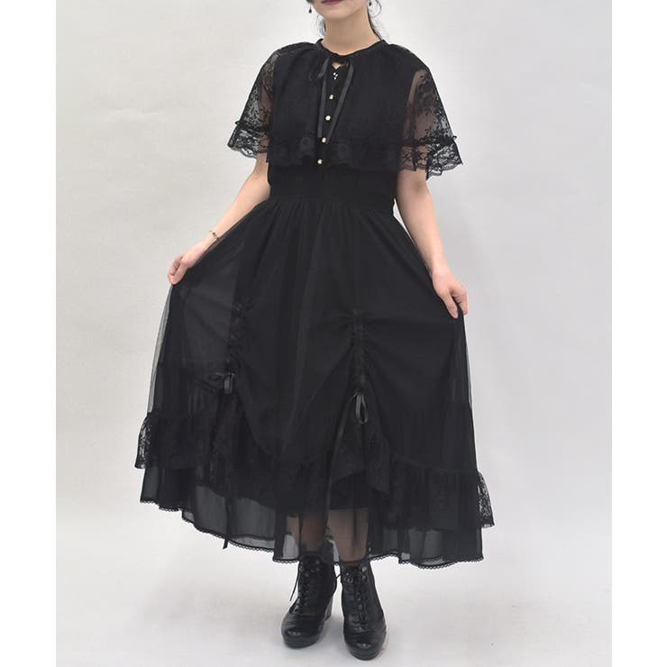 ドロストレースケープワンピース[品番：IGAW0006681]｜axes