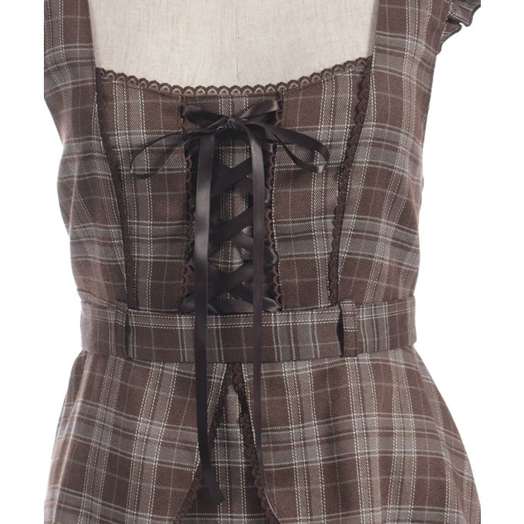 チェック柄編上ジャンスカ | axes femme | 詳細画像11 