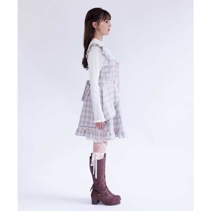 チェック柄編上ジャンスカ | axes femme | 詳細画像2 