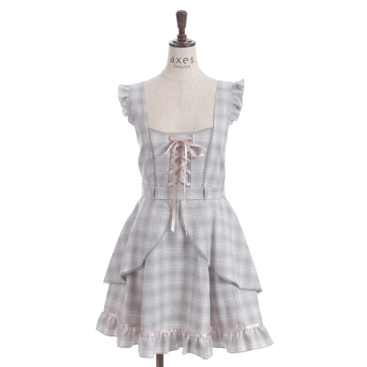 チェック柄編上ジャンスカ | axes femme | 詳細画像20 