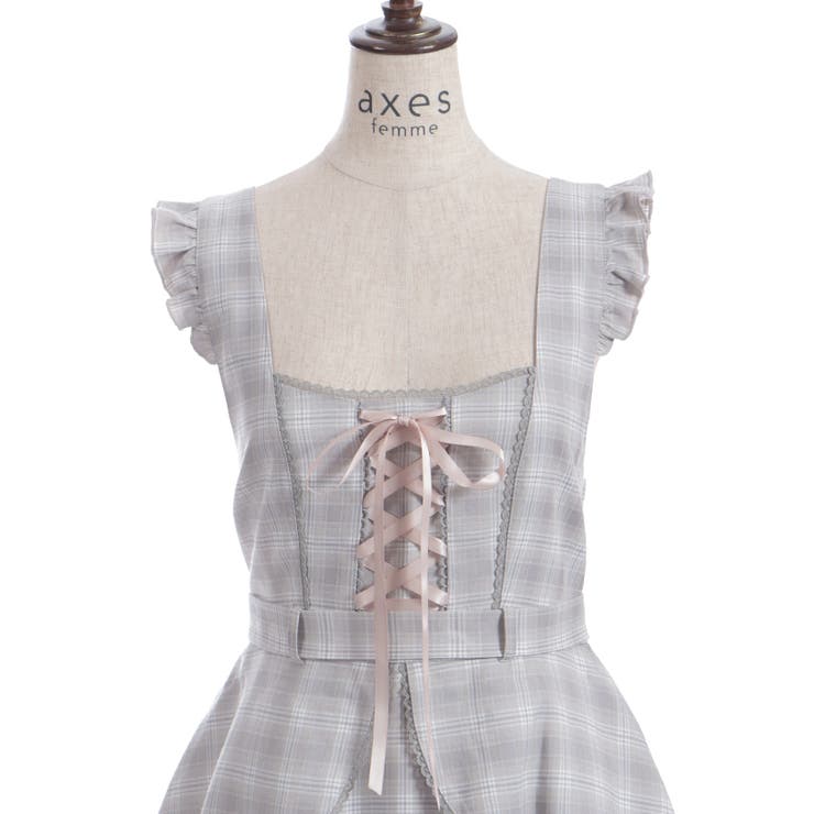 チェック柄編上ジャンスカ | axes femme | 詳細画像23 