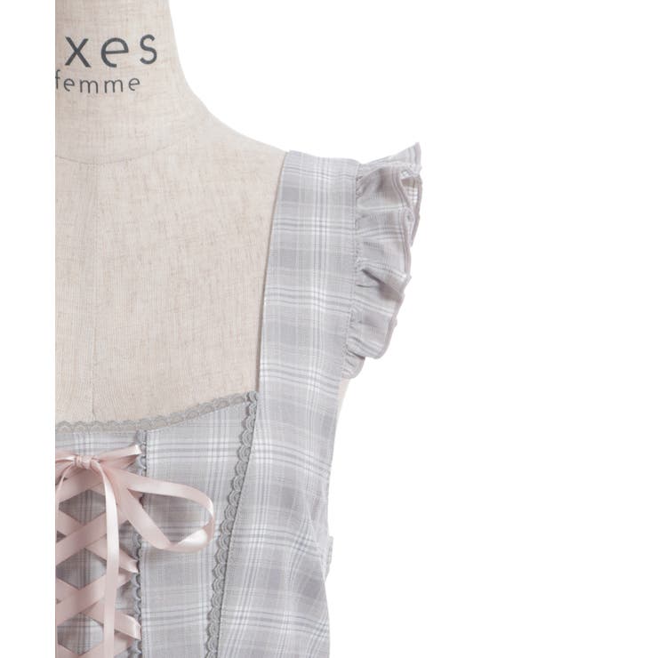 チェック柄編上ジャンスカ | axes femme | 詳細画像28 