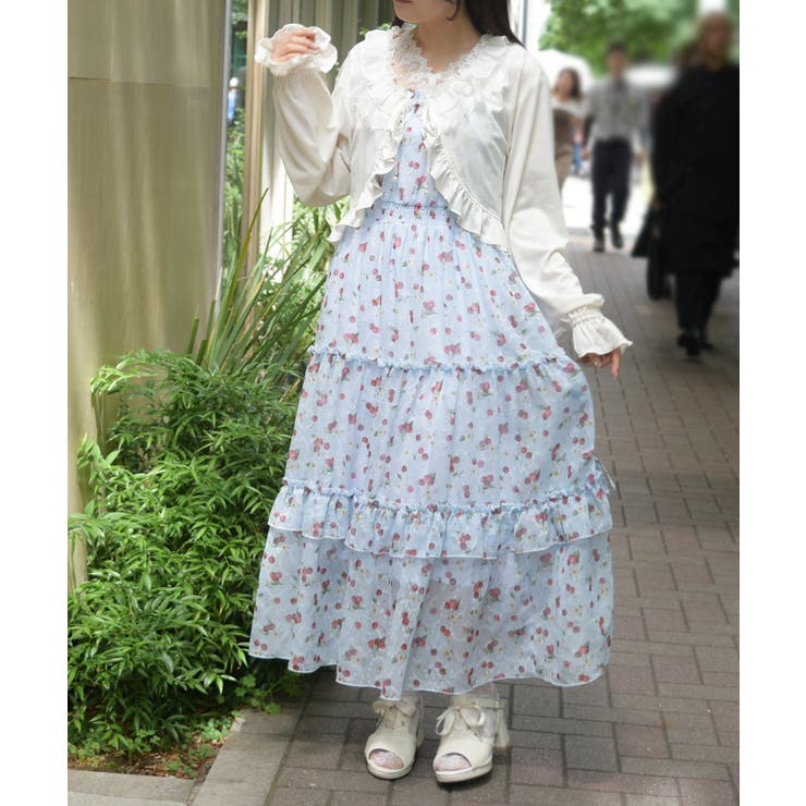 サックス | さくらんぼキャミワンピース | axes femme