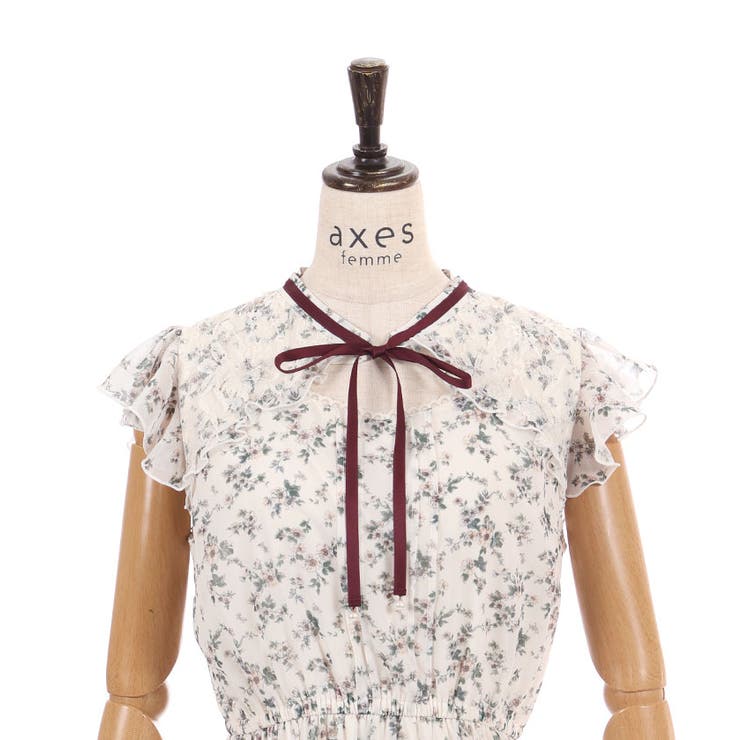 カットワーク花柄ワンピース | axes femme | 詳細画像14 