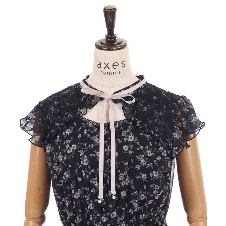 カットワーク花柄ワンピース | axes femme | 詳細画像22 