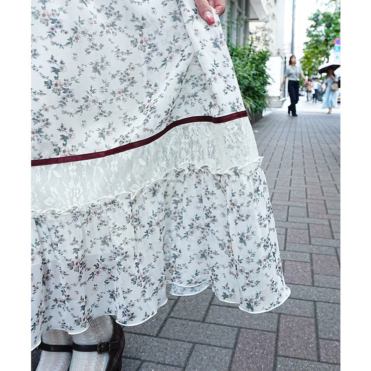 カットワーク花柄ワンピース | axes femme | 詳細画像5 