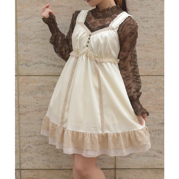 レース使いチュニックワンピース | axes femme | 詳細画像1 