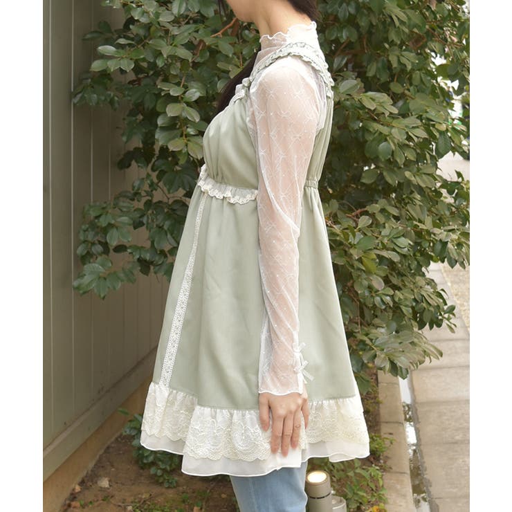 レース使いチュニックワンピース | axes femme | 詳細画像2 