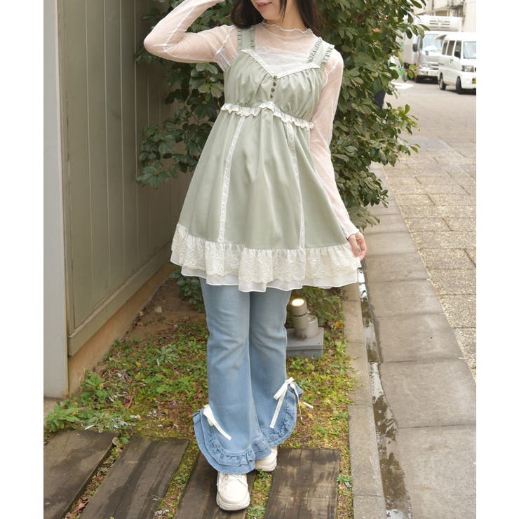 レース使いチュニックワンピース | axes femme | 詳細画像9 