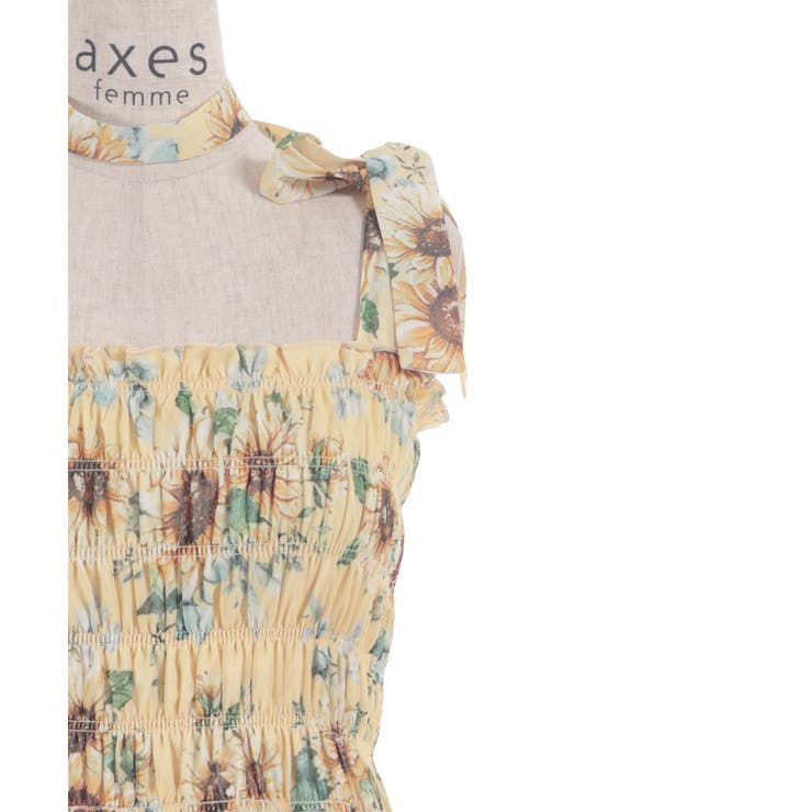 ひまわり柄チュニック | axes femme | 詳細画像22 