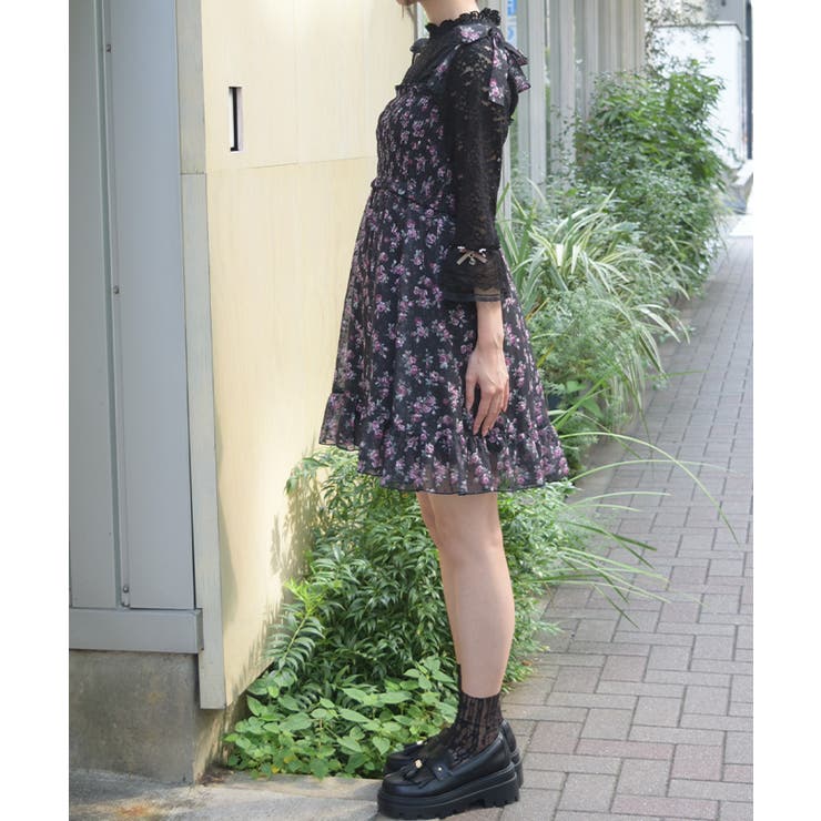 ミニローズプリントチュニック | axes femme | 詳細画像2 