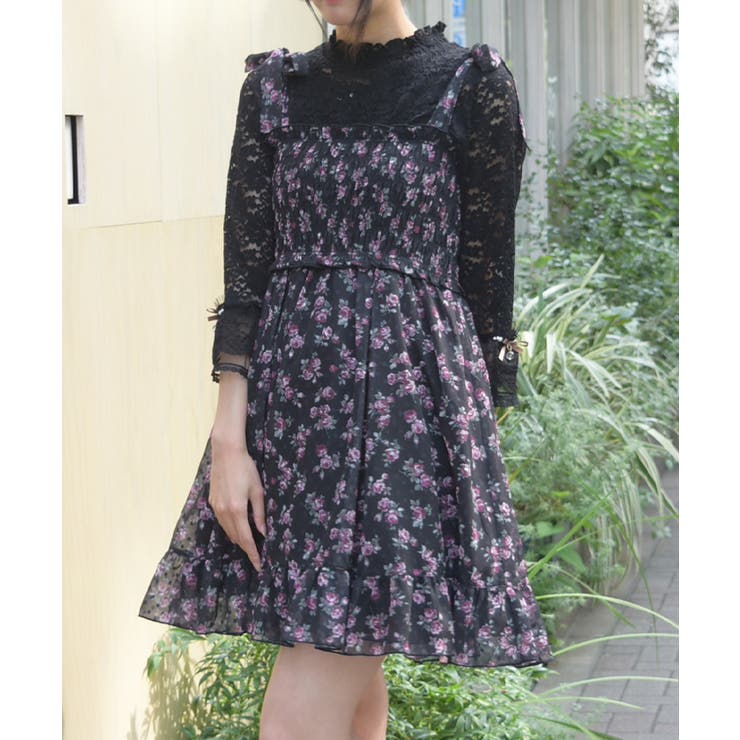 ミニローズプリントチュニック | axes femme | 詳細画像6 
