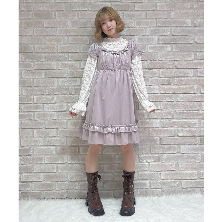 トロワリボンベロアワンピース | axes femme | 詳細画像15 