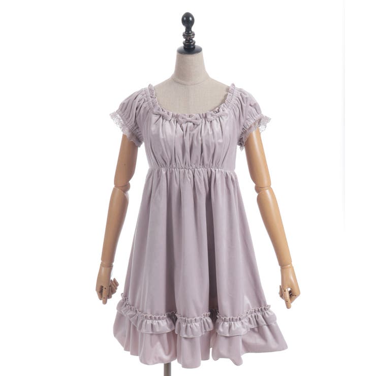 トロワリボンベロアワンピース | axes femme | 詳細画像16 