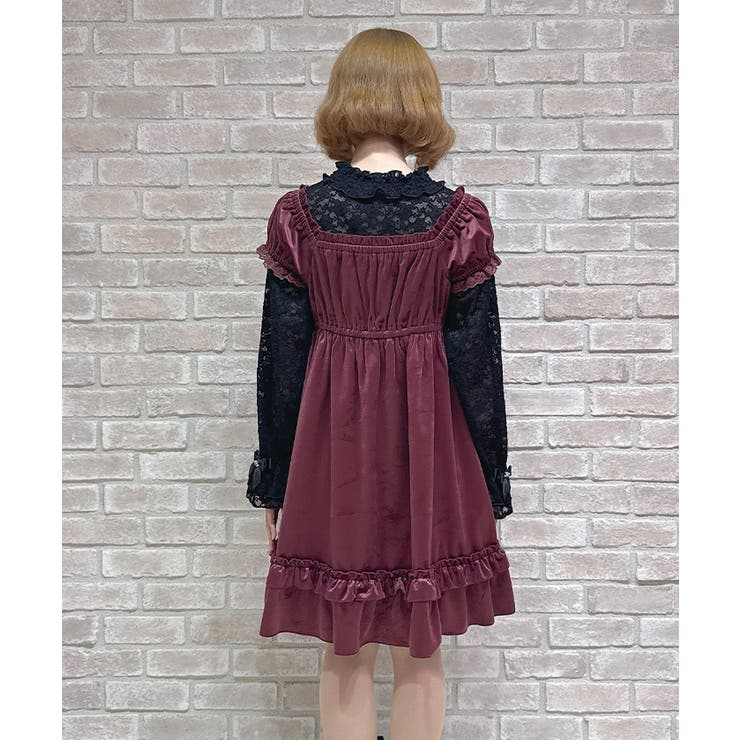 トロワリボンベロアワンピース | axes femme | 詳細画像3 