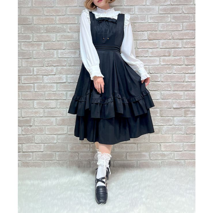 黒 | バックリボンフリルジャンスカ | axes femme