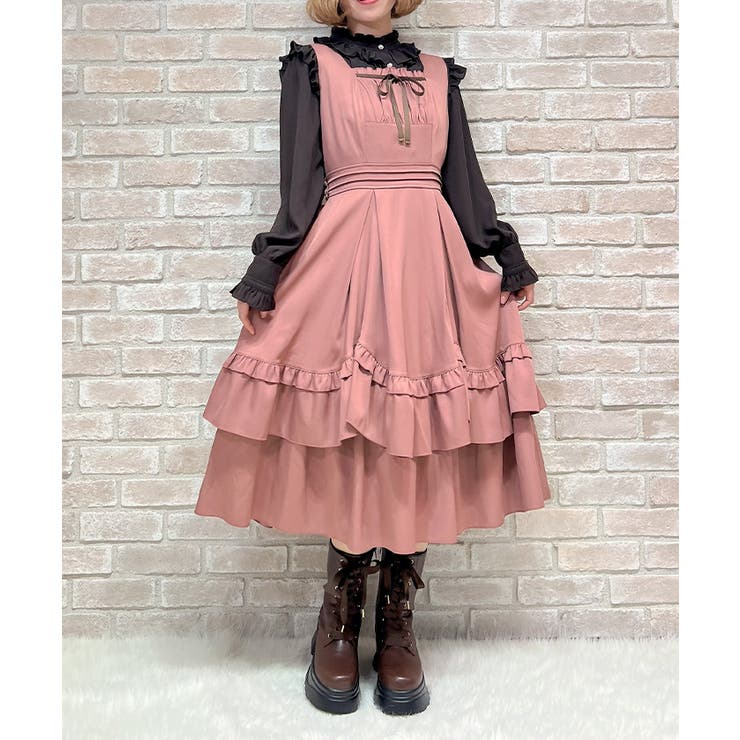 ピンク | バックリボンフリルジャンスカ | axes femme