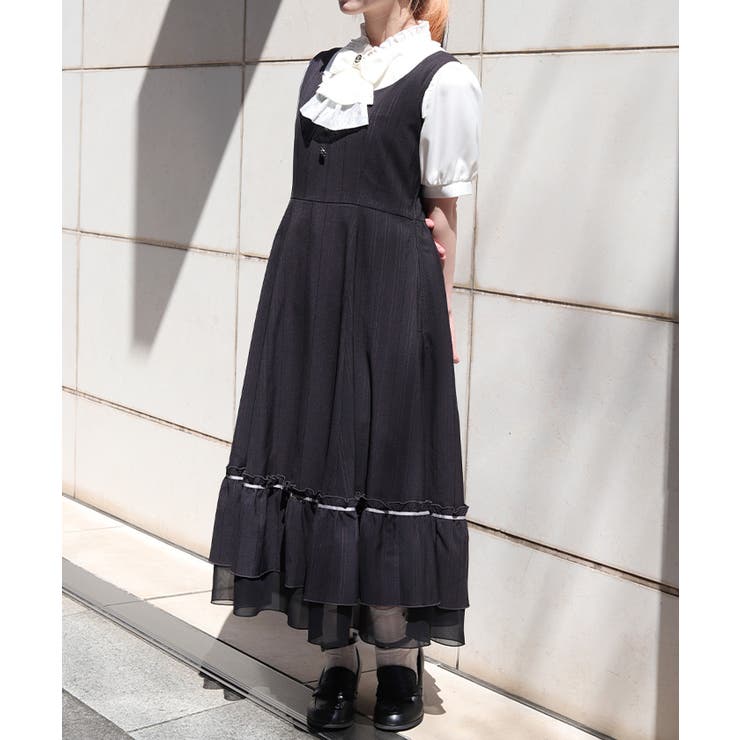 レースアップジャンパースカート | axes femme | 詳細画像6 