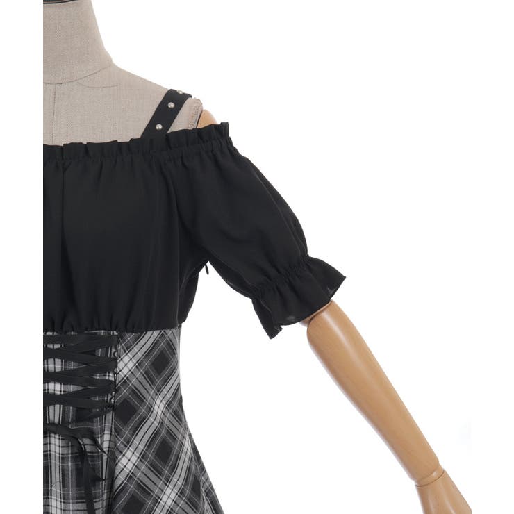 オフショルドッキングワンピース | axes femme | 詳細画像23 