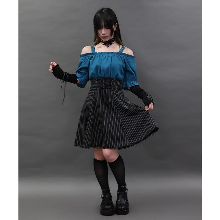 オフショルドッキングワンピース | axes femme | 詳細画像4 