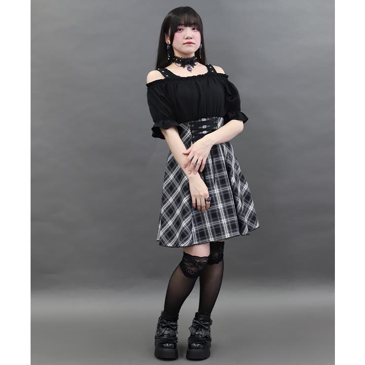 グレー | オフショルドッキングワンピース | axes femme