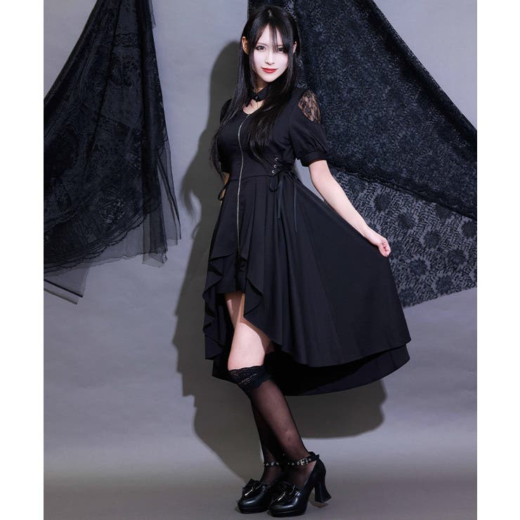 フィッシュテールフレアワンピース | axes femme | 詳細画像1 