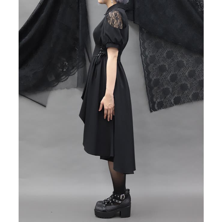 フィッシュテールフレアワンピース | axes femme | 詳細画像2 