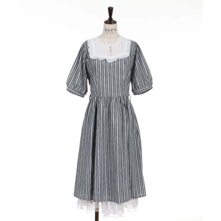 ブロッキングストライプOP[品番：IGAW0000492]｜axes femme 