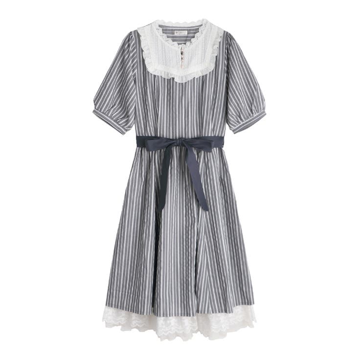 ブロッキングストライプOP[品番：IGAW0000492]｜axes femme 