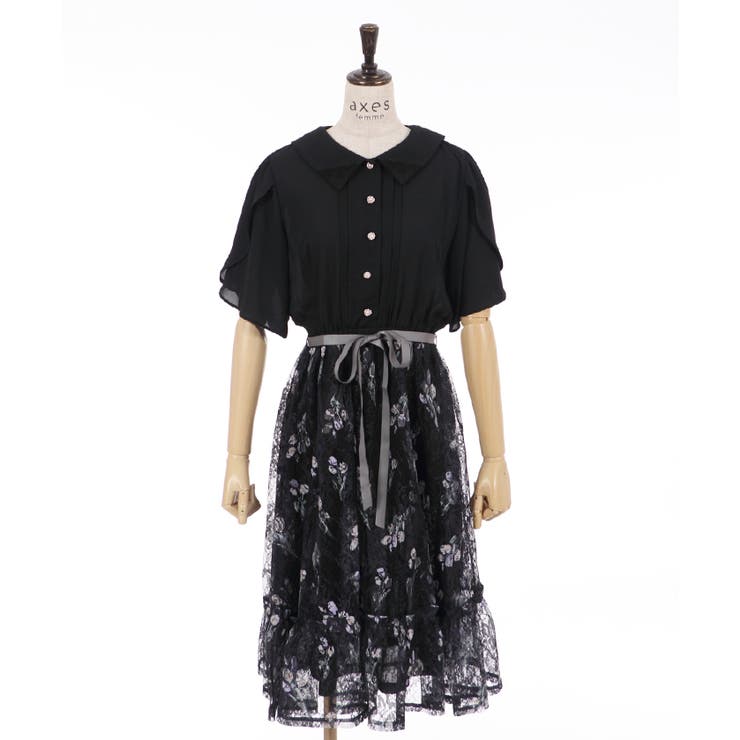 花柄ドッキングOP[品番：IGAW0001790]｜axes femme