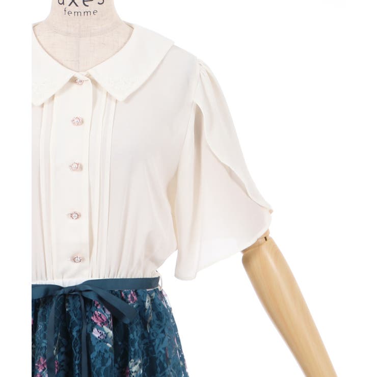 花柄ドッキングOP[品番：IGAW0001790]｜axes femme