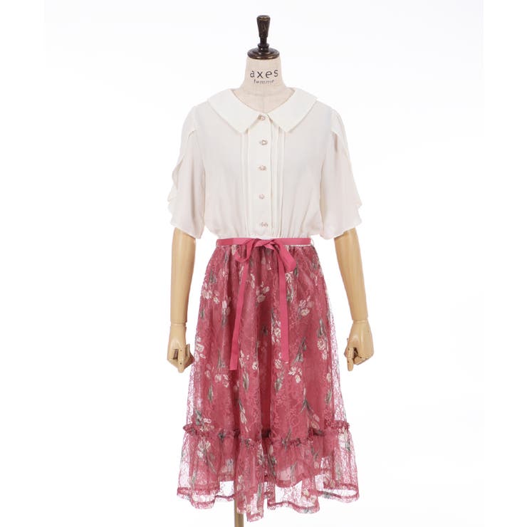 花柄ドッキングOP[品番：IGAW0001790]｜axes femme