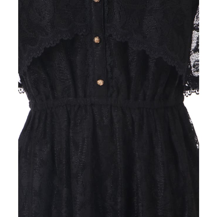 ケープ風レースティアードOP[品番：IGAW0003645]｜axes femme
