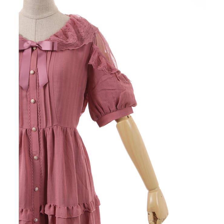 Adrianna Papellウエストリボン付きタイトワンピース ピンク Amazon.com: Adrianna Papell Vestido de encaje para mujer