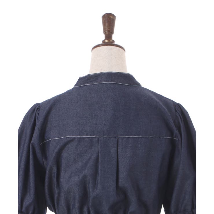 ベルト付デニムワンピース[品番：IGAW0003706]｜axes femme