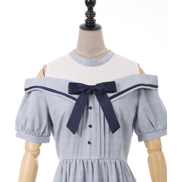 クラシックカットアウトワンピース[品番：IGAW0003845]｜axes