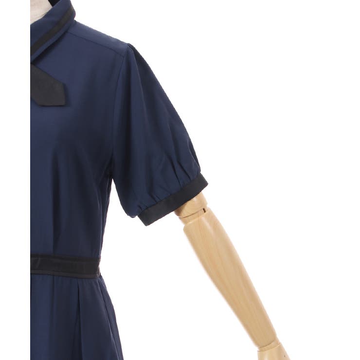 クロスタイ付ワンピース[品番：IGAW0003797]｜axes femme